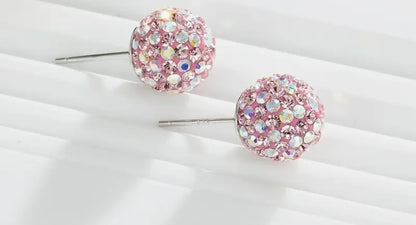 Sparkle Ball Earrings- 10mm