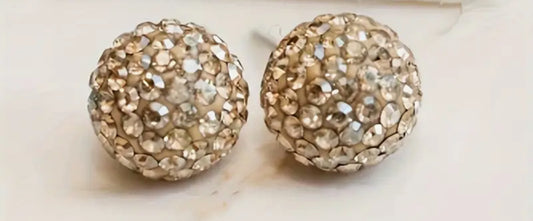 Sparkle Ball Earrings- 10mm