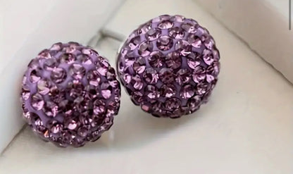 Sparkle Ball Earrings- 10mm